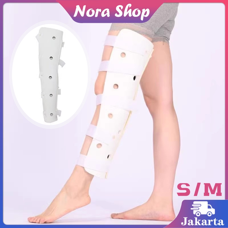 Alat Penyangga Lutut Medis Gips Kaki Patah Tulang Polimer Ringan Material Hypoallergenic