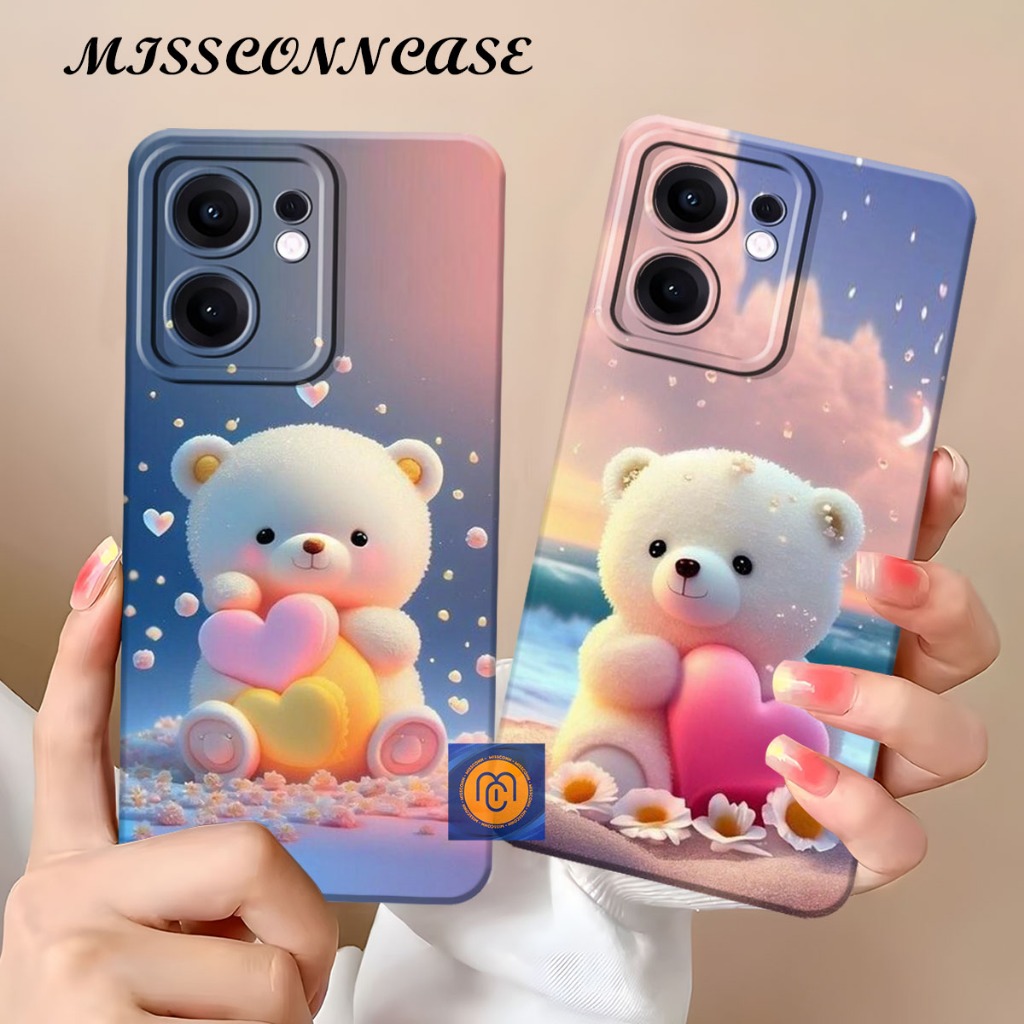 Casing Softcase OPPO RENO 13F 5G 2025 / RENO 13 5G / RENO 13 PRO 5G Motif Boneka Bear Lucu