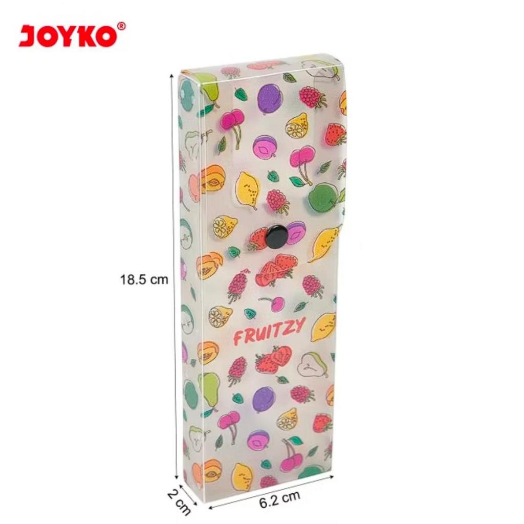 

Tempat Kotak Pensil Plastik Motif Buah/Fruits Merk JOYKO 1 PCS