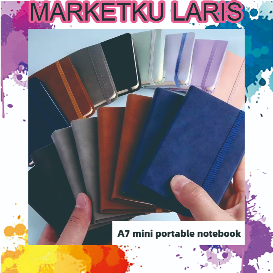 

MKL Notebook A7 / bukuA7/ Buku Tulis / Buku Catatan MIni Kecil Pocket 98 lembar Notebook mini portabel A7 notepad portabel tebal S148