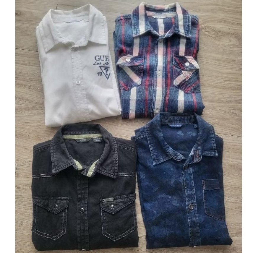 Preloved baju kemeja anak laki laki Merk Guess ORI