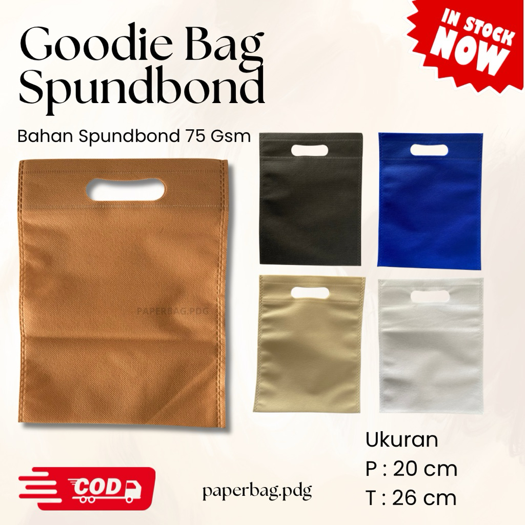 

Goodie Bag Tas Spundbond 26x20 cm | Tas hajatan | tas spundbond oval | tas belanja | tas parfum | tas makanan | spundbond polos | tas sumbar | kemasan spunbond | tas makanan | goodie bag souvenir | tas souvenir | goodie bag spundbond sumbar