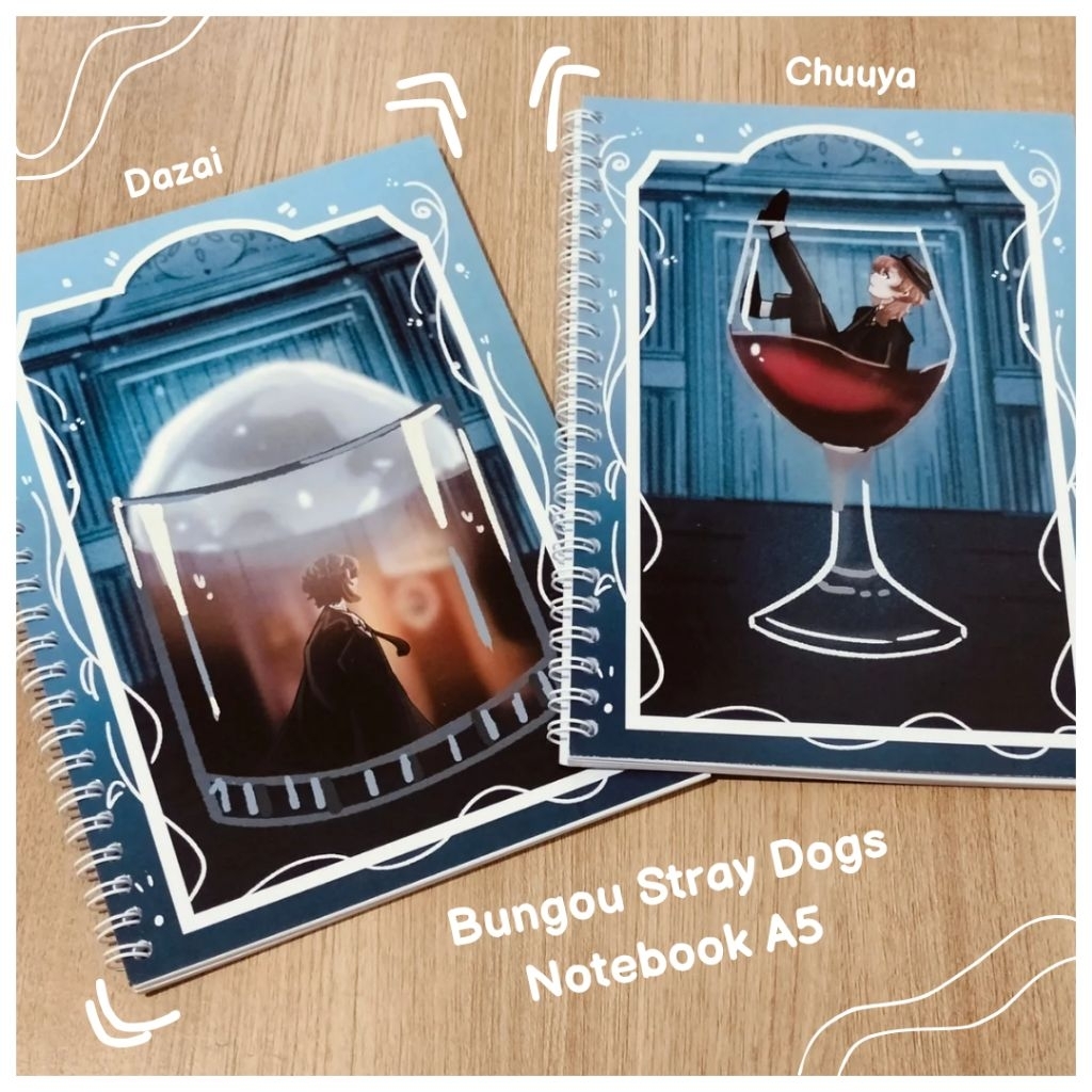 

[POST CFXX] Buku Bungou Strays Dogs, Dazai dan Chuuya. A5 soft cover. kertas Polos.