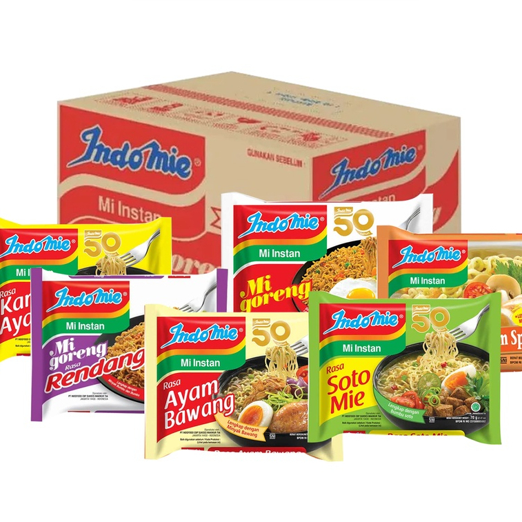 

[1Dus/40Pcs] Mie Instan Indomie Kuah Goreng All Varian JJ 043