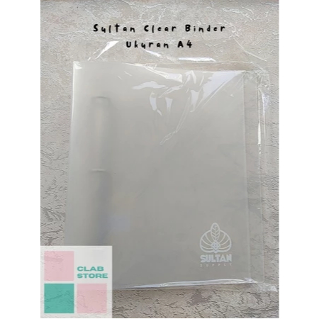 Sultan Clear 3 Ring Binder A5 A4 Photocard / Kpop