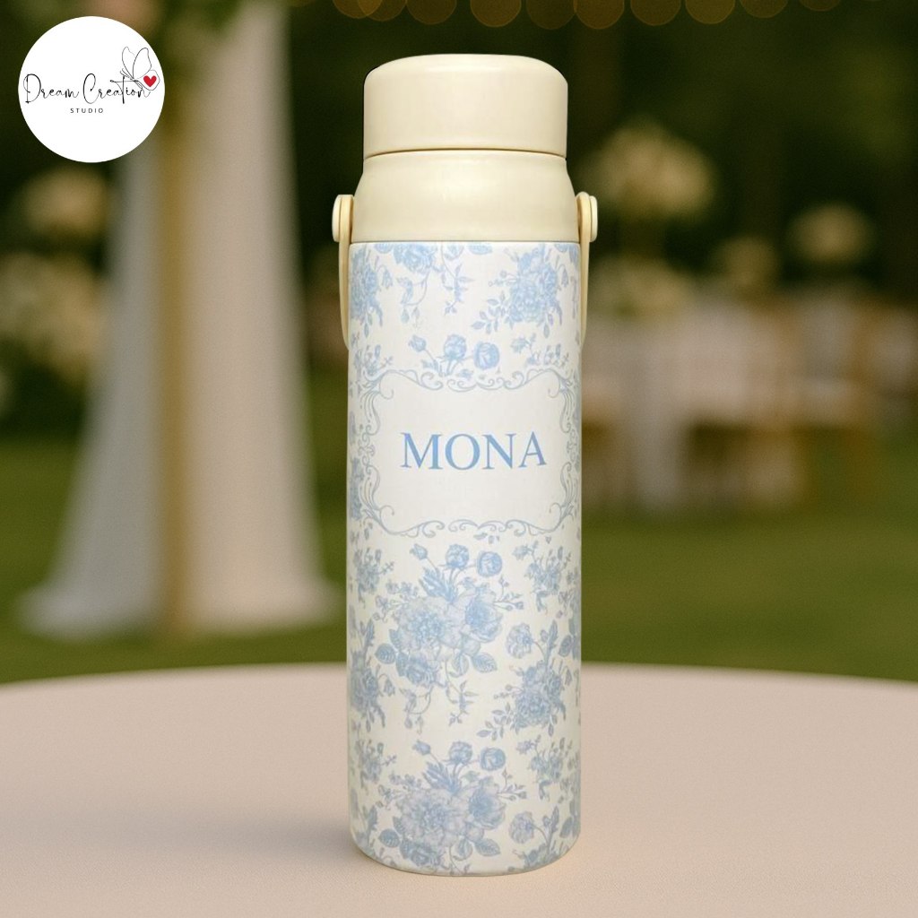 UV Print Tumbler Custom Cetak Botol Minuman / UV Print Lino Tumbler / Custom Tumbler Handle Stainles