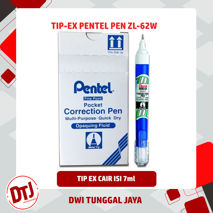 

Tip Ex / Correction Pen Pentel ZL62W
