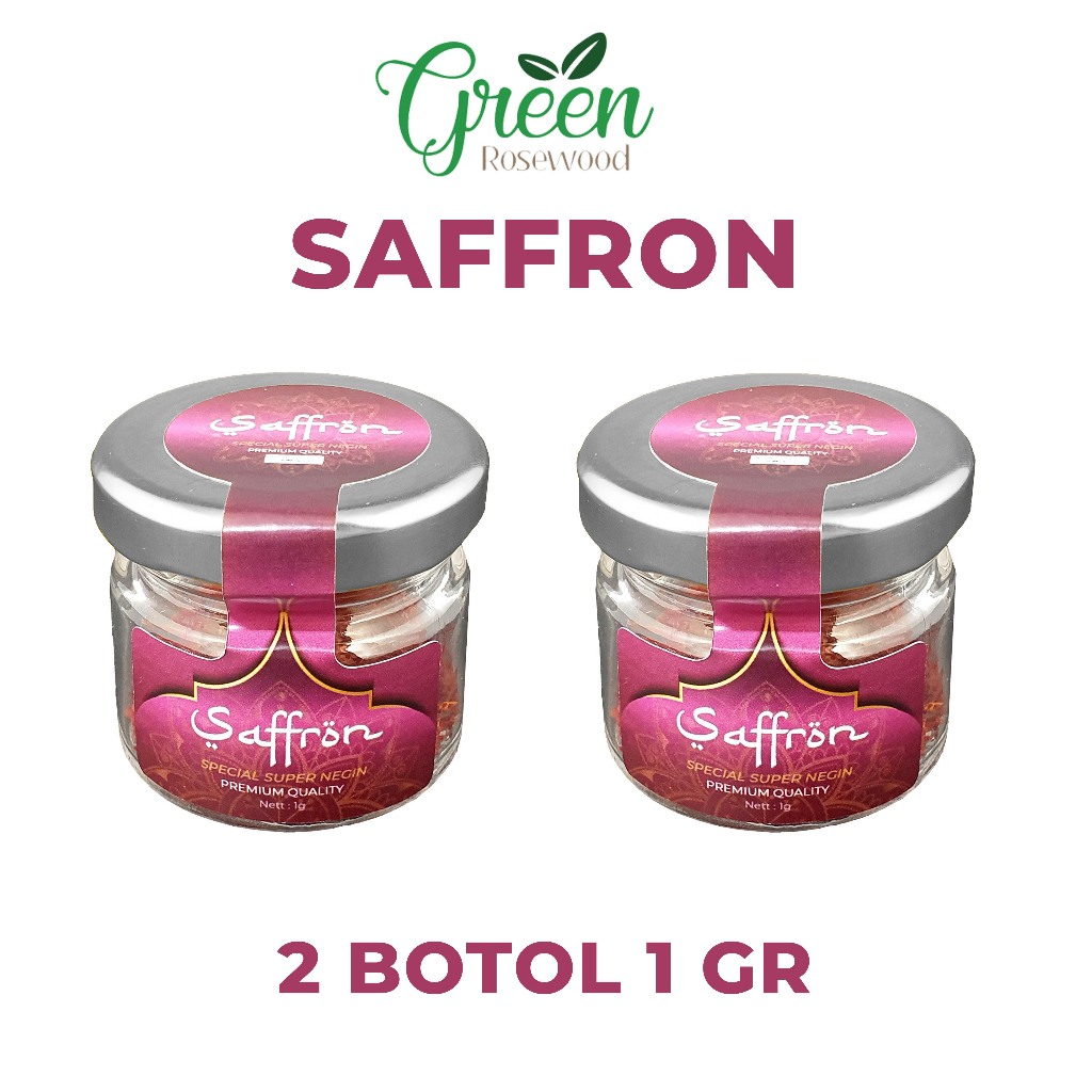 

[ BUNDLING 2 BOTOL ] (TUTUP SILVER) Saffron 1 GR / Saffron Super Negin grade A / HERAT SAFFRON 1 GRAM / Saffron finest quality asli iran