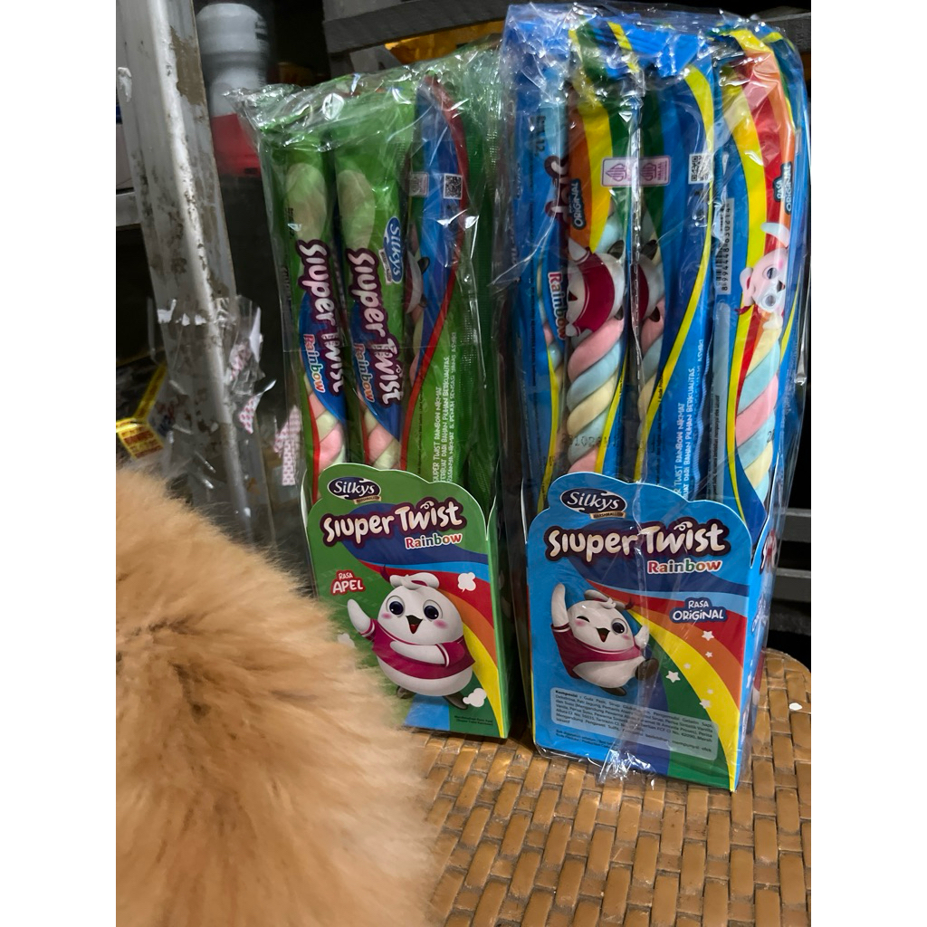 

bGF Silkys Marshmallow Super Twist Rainbow Peak isi 20 Bungkus