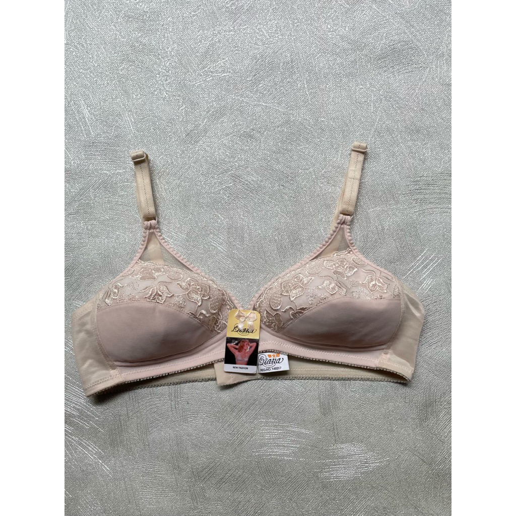 Bra DIANA Original, model 2085, tanpa busa, tanpa kawat, kombinasi tile renda