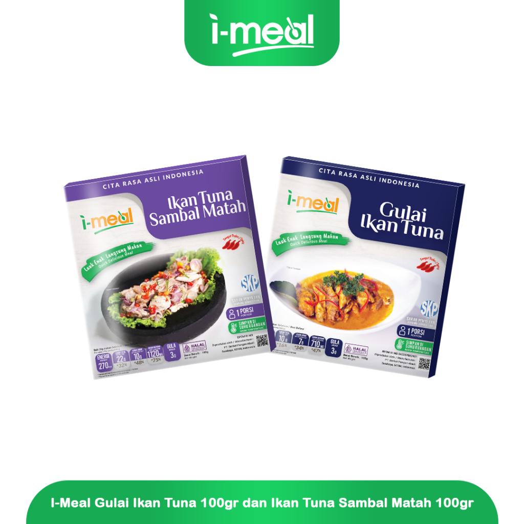 

I-Meal Gulai Ikan Tuna dan Ikan Tuna Sambal Matah i-meal Siap Makan