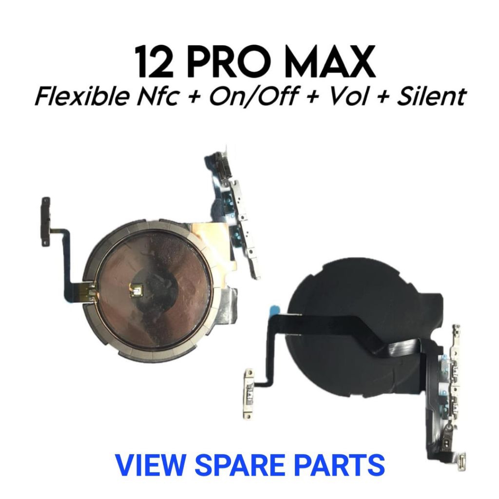 Flexible Nfc + On/Off + Volume + Silent Ipon 12 Pro Max