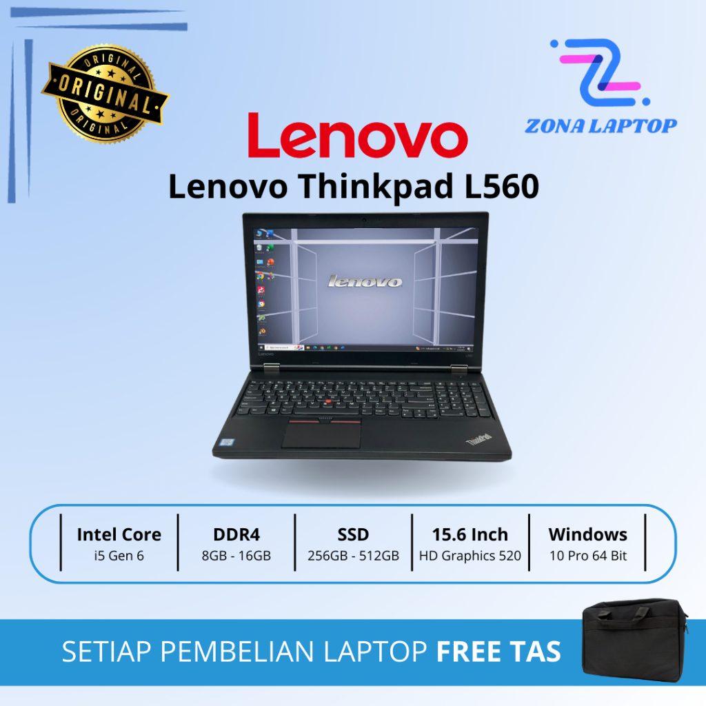 Lenovo Thinkpad L560 | L570 i5 Gen 6 & 7 SECOND | MURAH | BERKUALITAS
