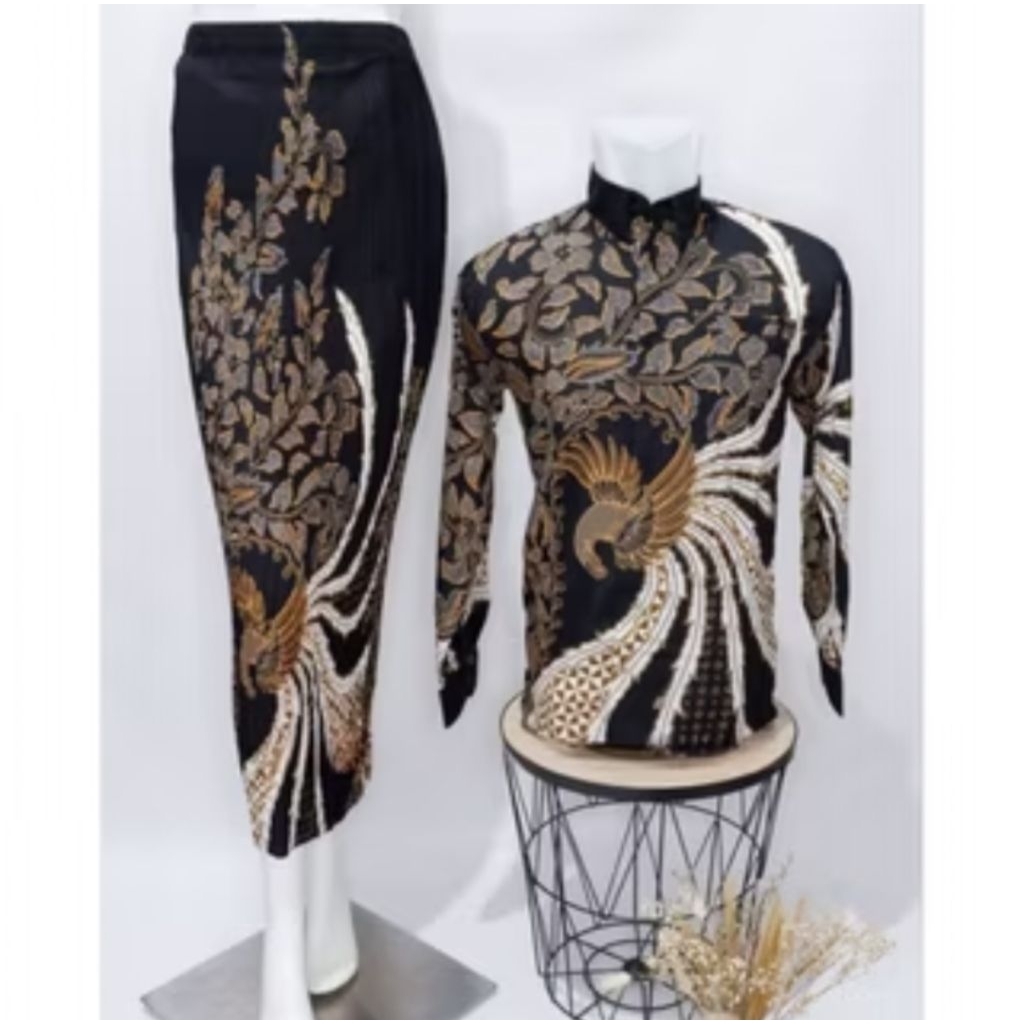 Kemeja batik pria/batik motif merak/Atasan tradisional