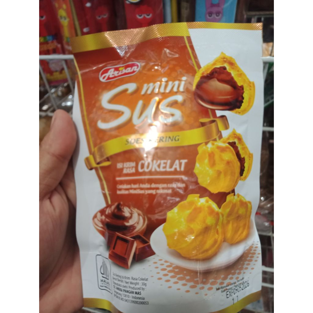 

Mini Sus Soes Kering Rasa Coklat 30gr