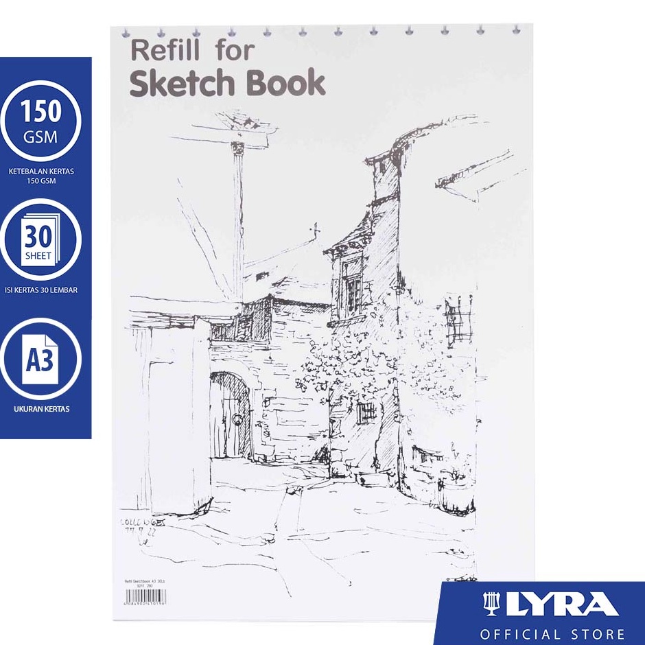 

KODE F93O LYRA Refill Sketch Book A3 3 Sheet 15gsm Buku Sketsa untuk Menggambar