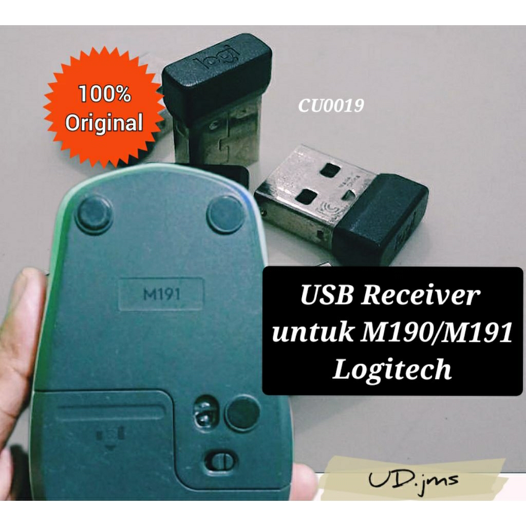 USB Receiver Untuk M190/M191 L o g i t e c h Original 100%-Second