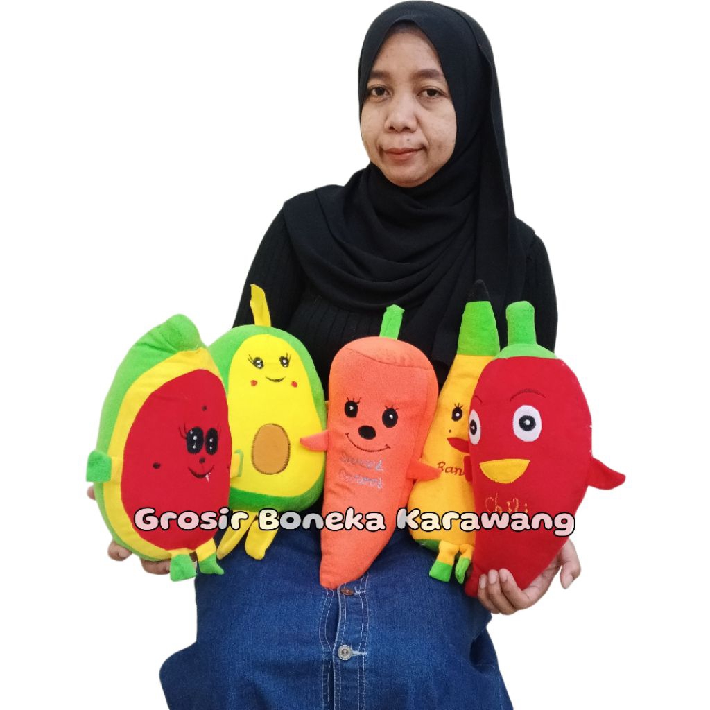 Boneka Sayur Dan Buah Untuk Dekorasi dan Edukasi
