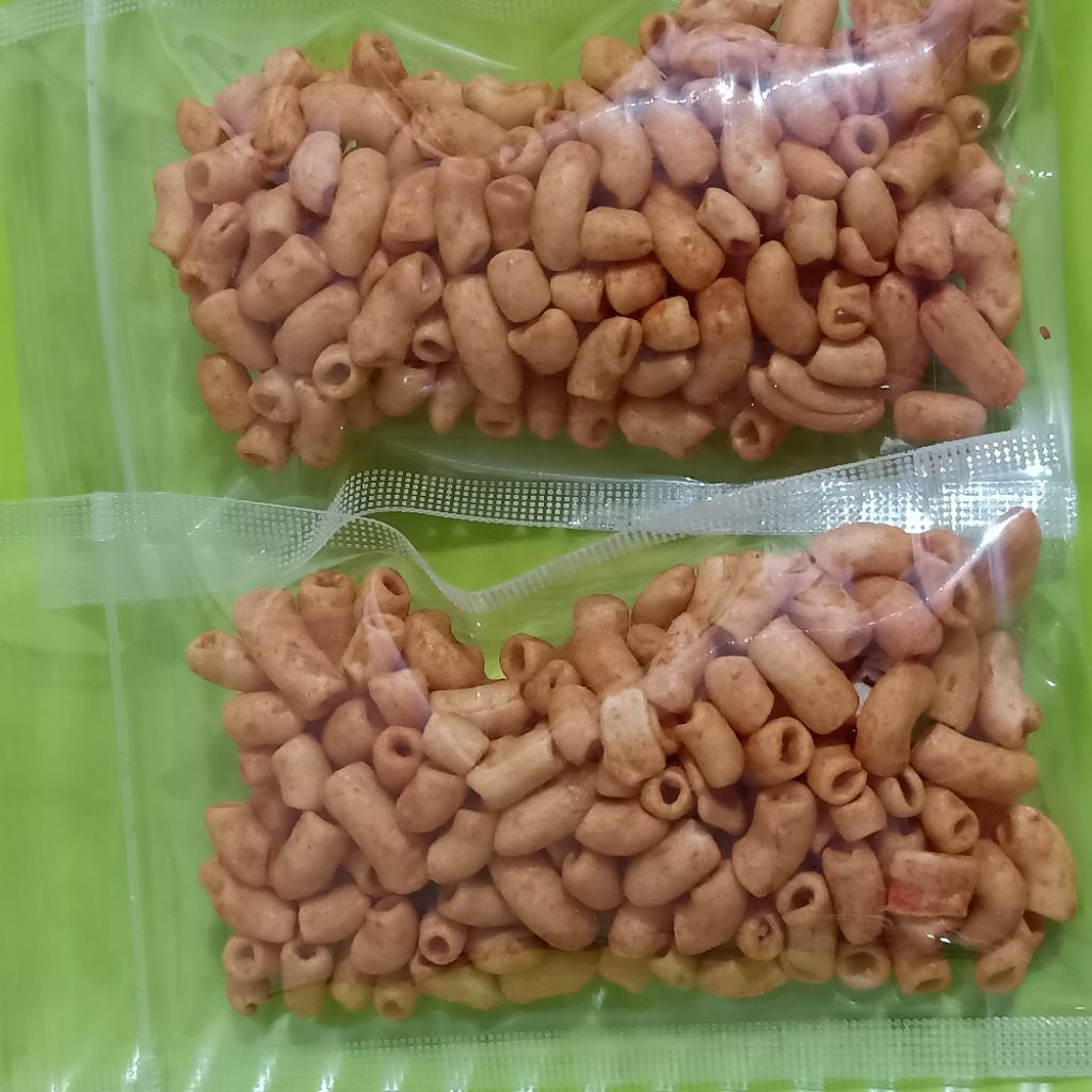 

macaroni balado makaroni pedas balado Snack makanan camilan ringan kerupuk