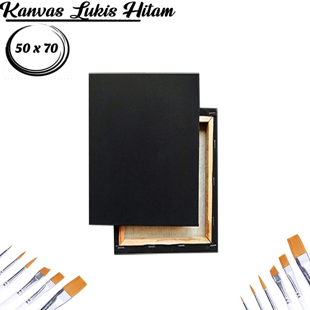 

KODE B13S Kanvas Lukis Hitam 5 X 7 Stretched Canvas Medium Texture