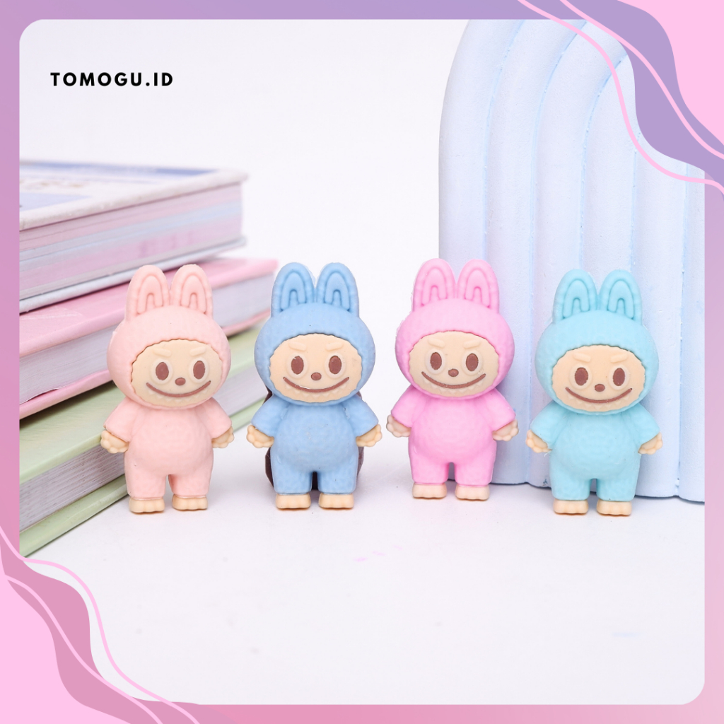 

Penghapus 3D Miniatur Labubu Satuan Eraser Hapusan Pensil Setip Stip