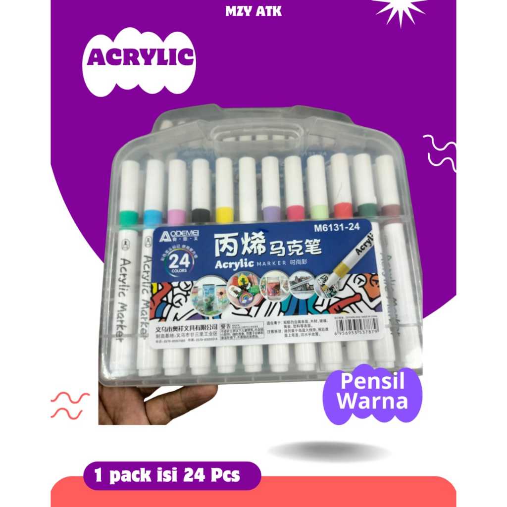 

Acrylic Marker M613-24 Pensil Warna