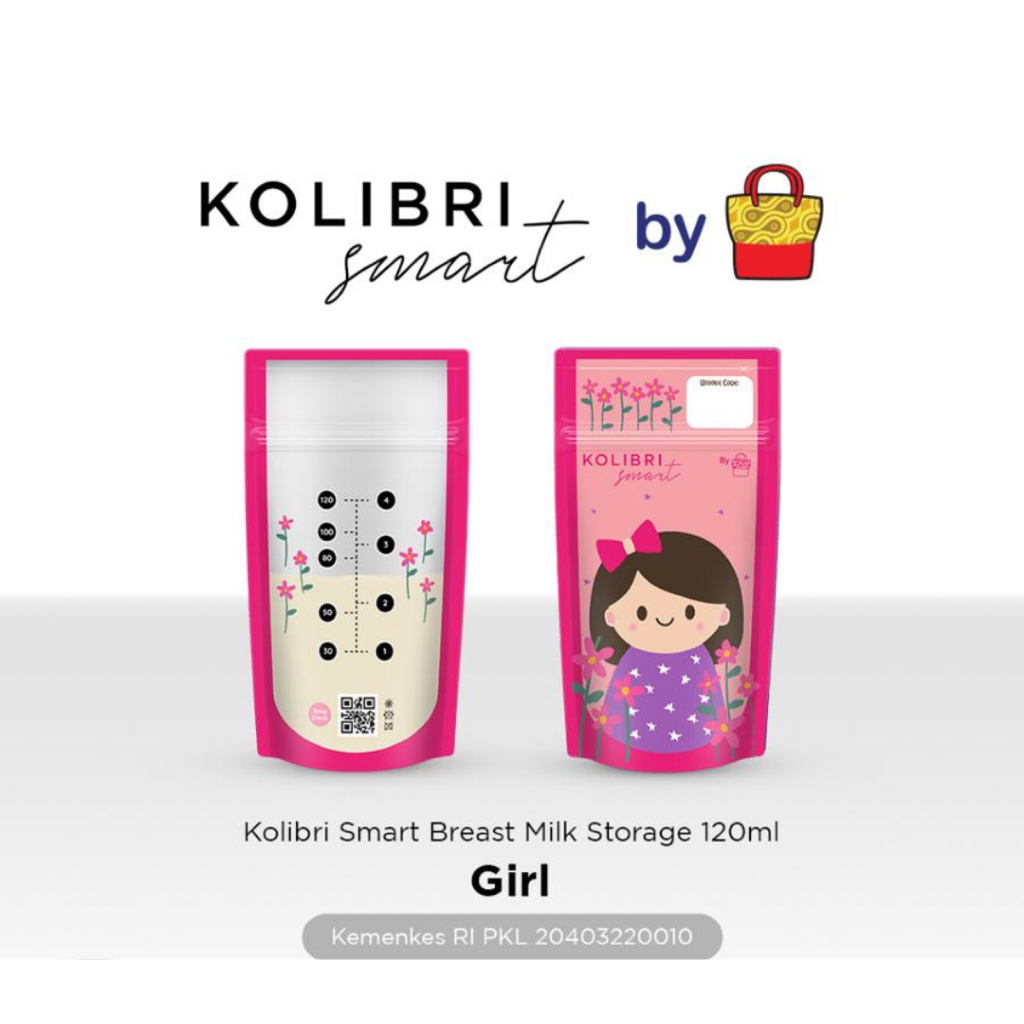 Gabag Kolibri Classic Girl 120ml 30pcs / Kantong Asi JunDW