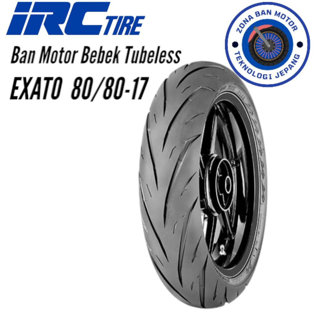 Ban Motor Moped IRC EXATO 80/80 Ring 17 Tubeless