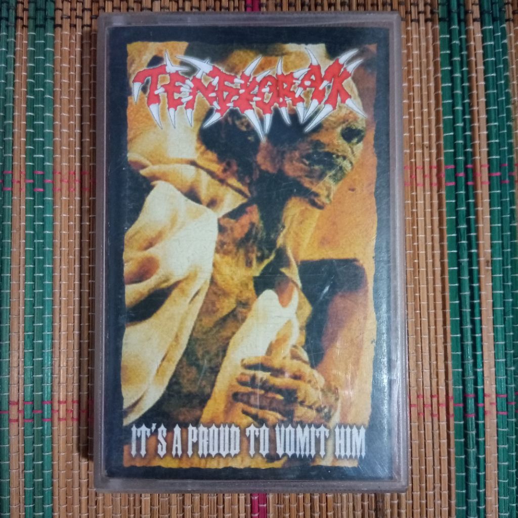 TENGKORAK - IT'S A PROUD TO VOMIT HIM " Cassette Tape Kaset pita