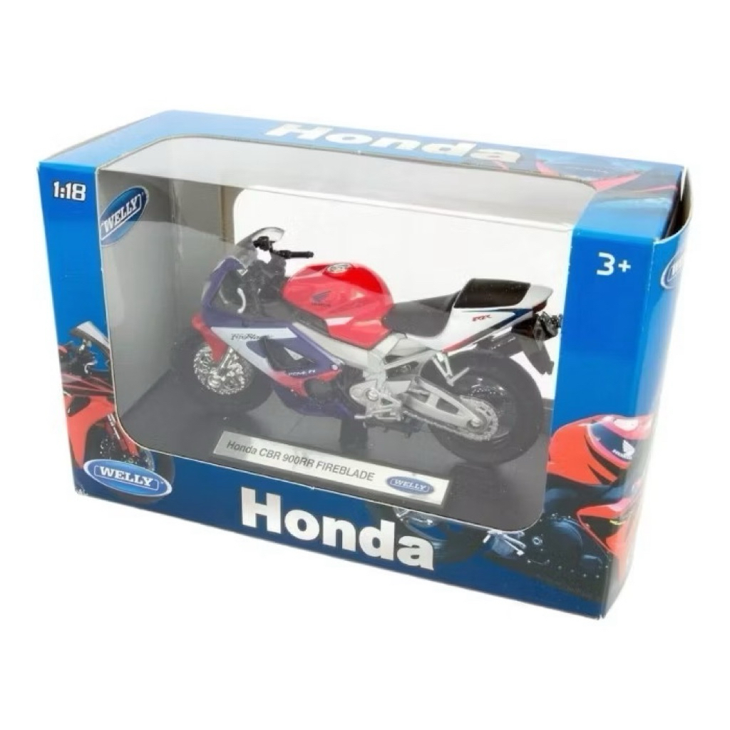 Diecast Motor Honda CBR900RR Fireblade Welly 1:18 Toy