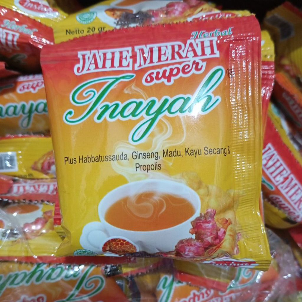 

6 Saset - Jahe Super Inayah Paket Ecer Murah Ekonomis Original
