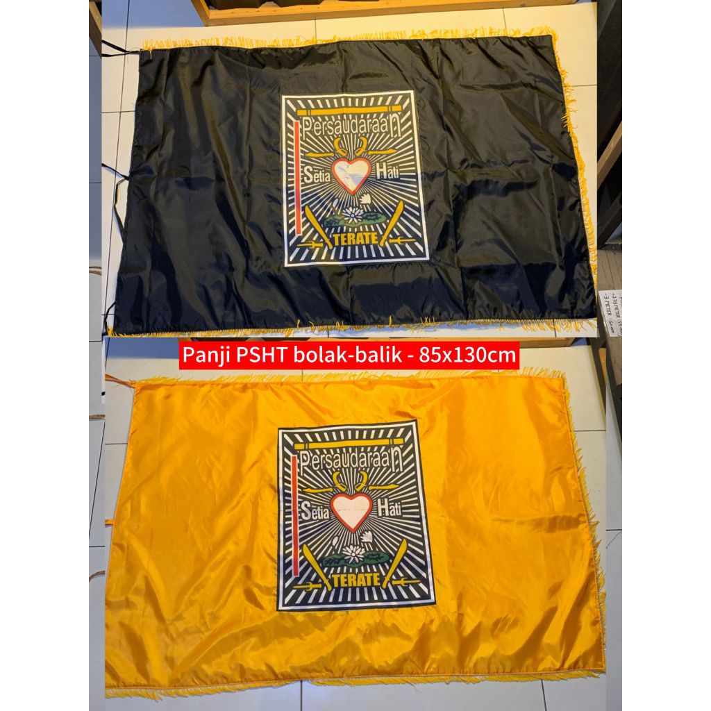 BENDERA PSHT/ PSHT/ BENDERA SH/ BENDERA PSHT KUNING BOLAK BALIK SABLON