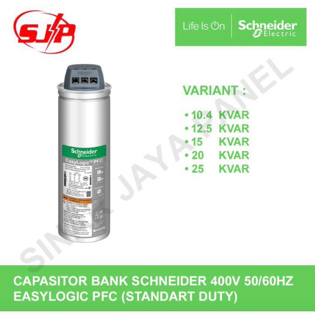 Kapasitor Bank Capasitor Bank Schneider 400v 10kvar 10.4kvar 15kvar 20kvar 25kvar BLRCS104A125B40