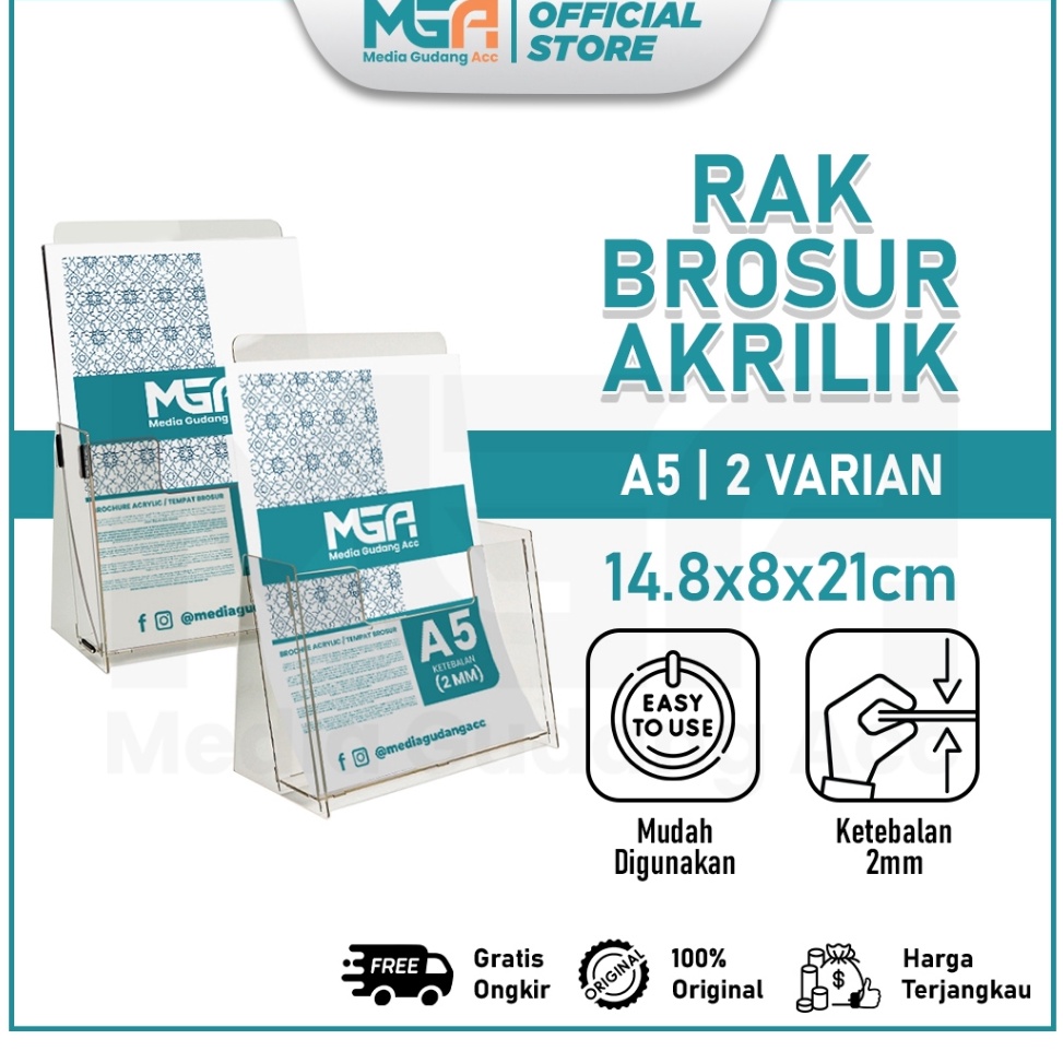

KODE L24B RAK BROSUR AKRILIK A4 TEMPAT DISPLAY BROSUR ACRYLIC DISPLAY