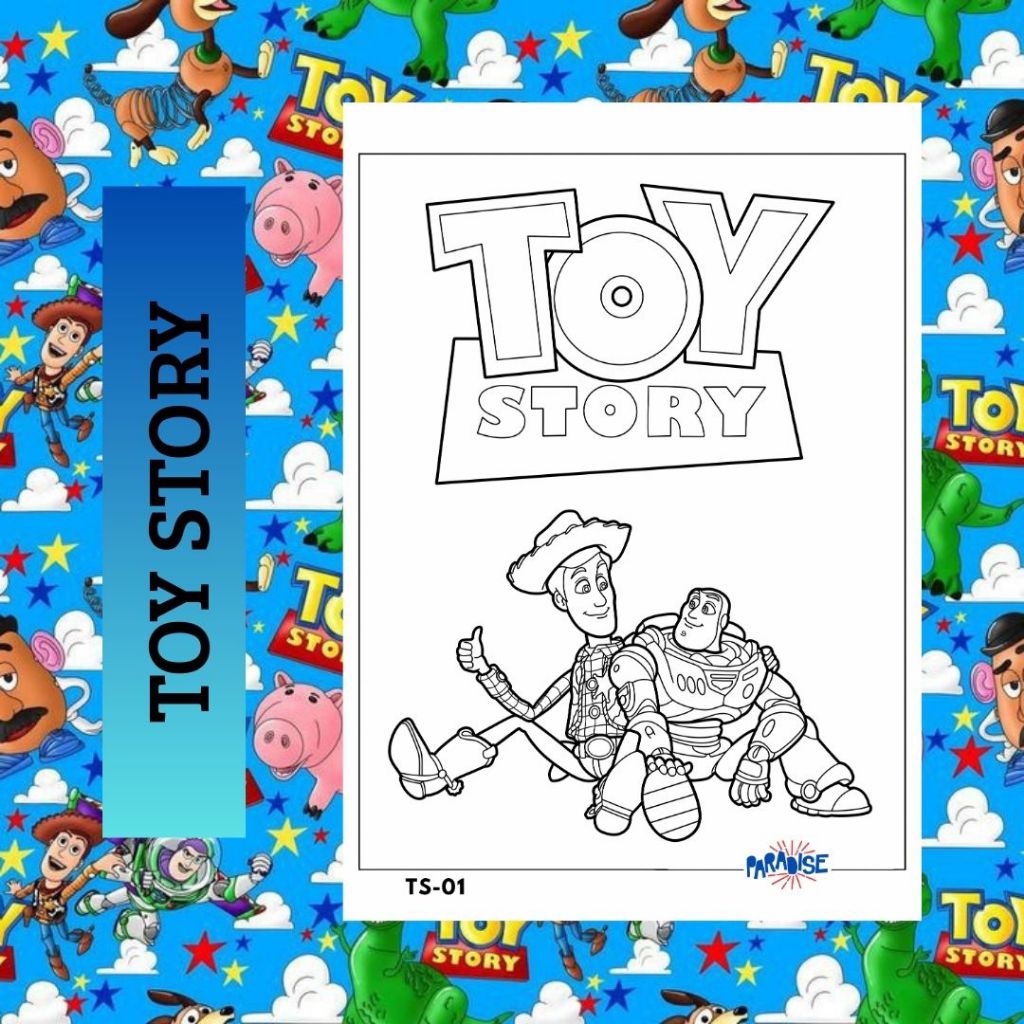 

Kertas Mewarnai Gambar Toy Story