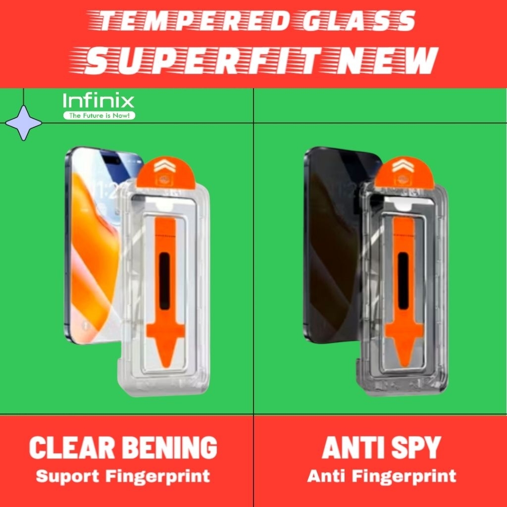 Tempered Glass Superfit New Infinix Note 7 Lite 11 12 12i 30 40 50 50x Pro 4g 5g Anti Gores Aksesori