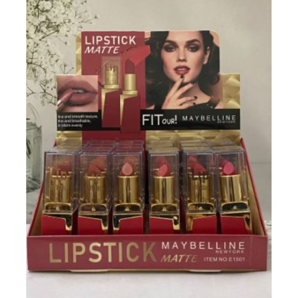 Lipstik batang Maybelline INK sudah waterproof tahan air dan tahan lama sampai 16 jam tersedia berma