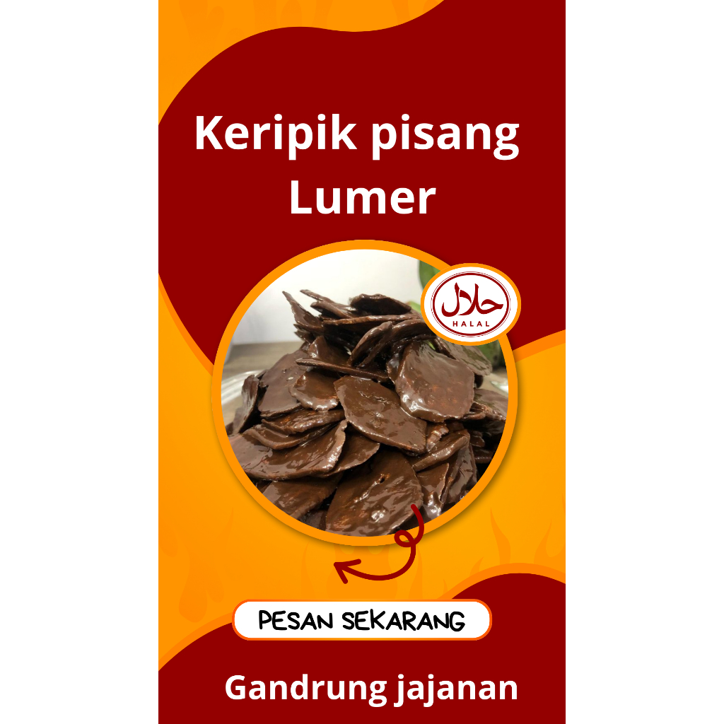 

Keripik Pisang Lumer kemasan 500ML free bubble wrap