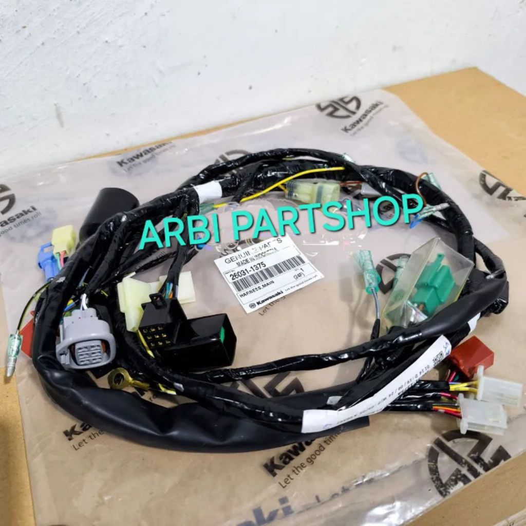 Kabel Bodi Body Ninja R SS Lampu Bulat Socket Kotak Original Kawasaki