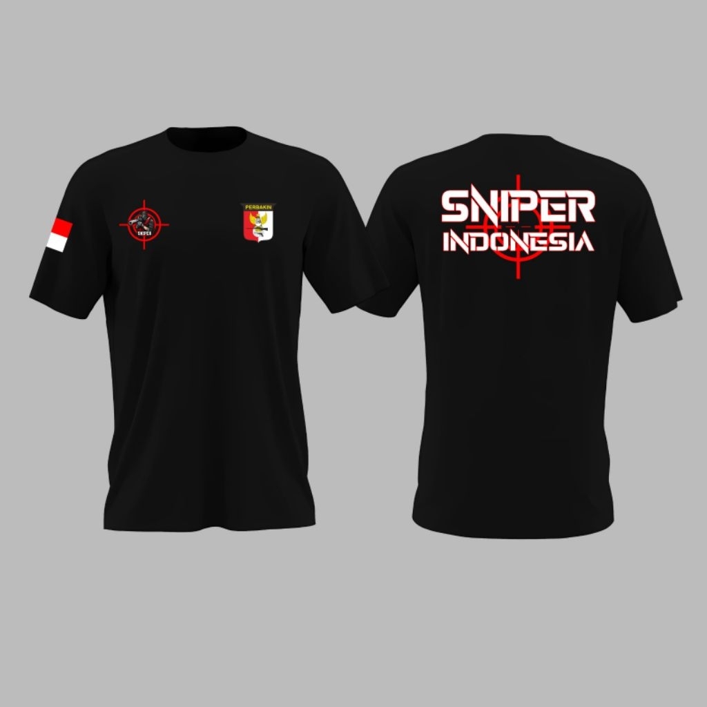 TSHIRT BAJU KAOS ATASAN LENGAN PENDEK PERBANKIN SNIPER INDONESIA