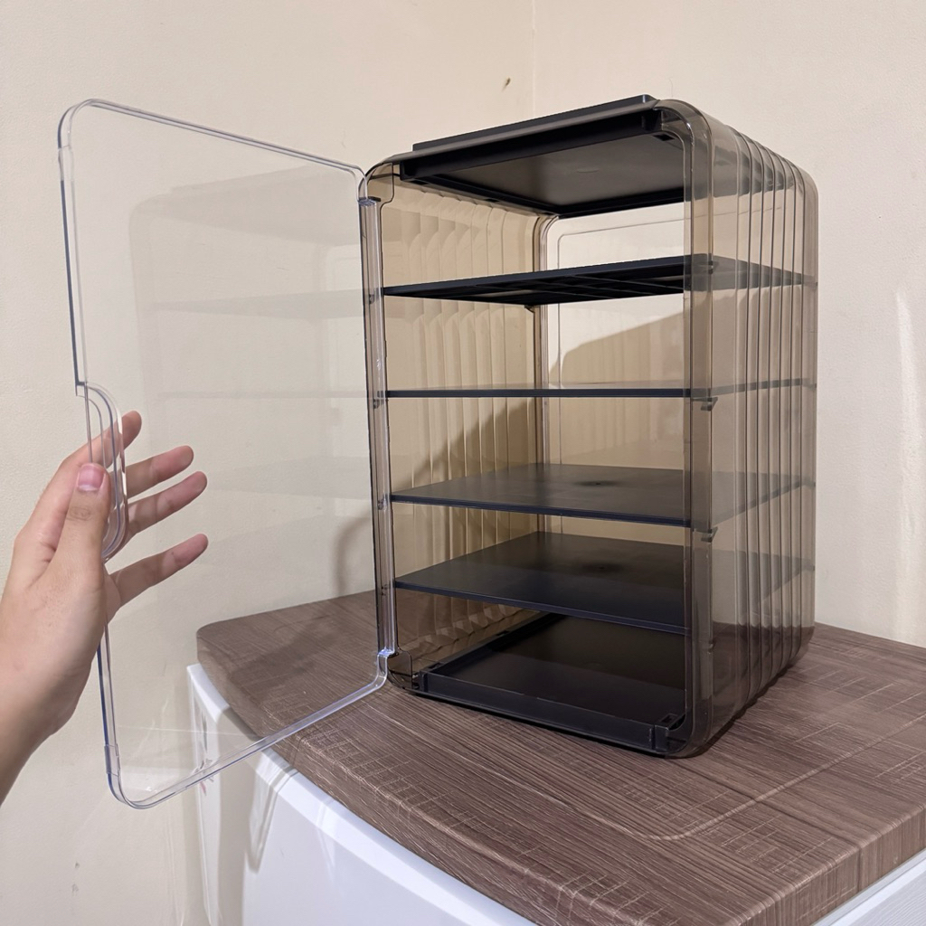 LIKE NEW PREMIUM 5 SUSUN TUDUNG SAJI KOKOH RAK MAKANAN MODERN BAHAN AKRILIK PREMIUM Acrylic Tempat S