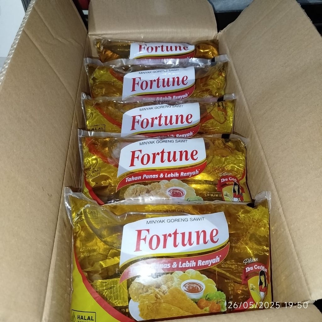 

Minyak Goreng Fortune Bantal 1 Liter