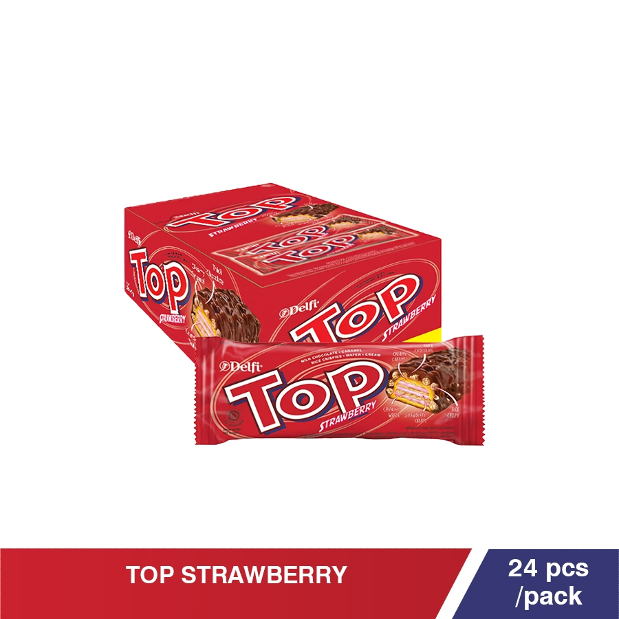 

DELFI CHOCOLATE WAFER TOP STRAWBERRY PCK 13/9g (1 BOX ISI 24)