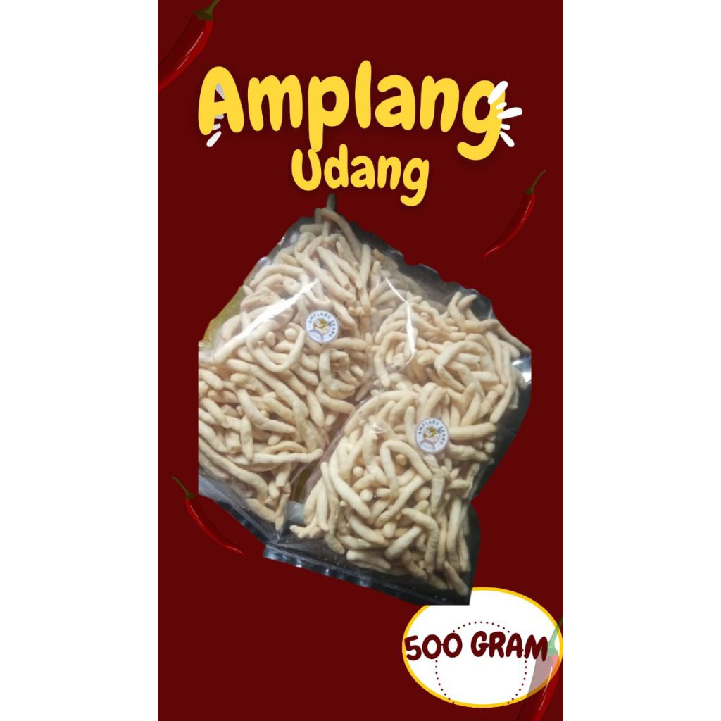 

Amplang udang ukuran 500 gram