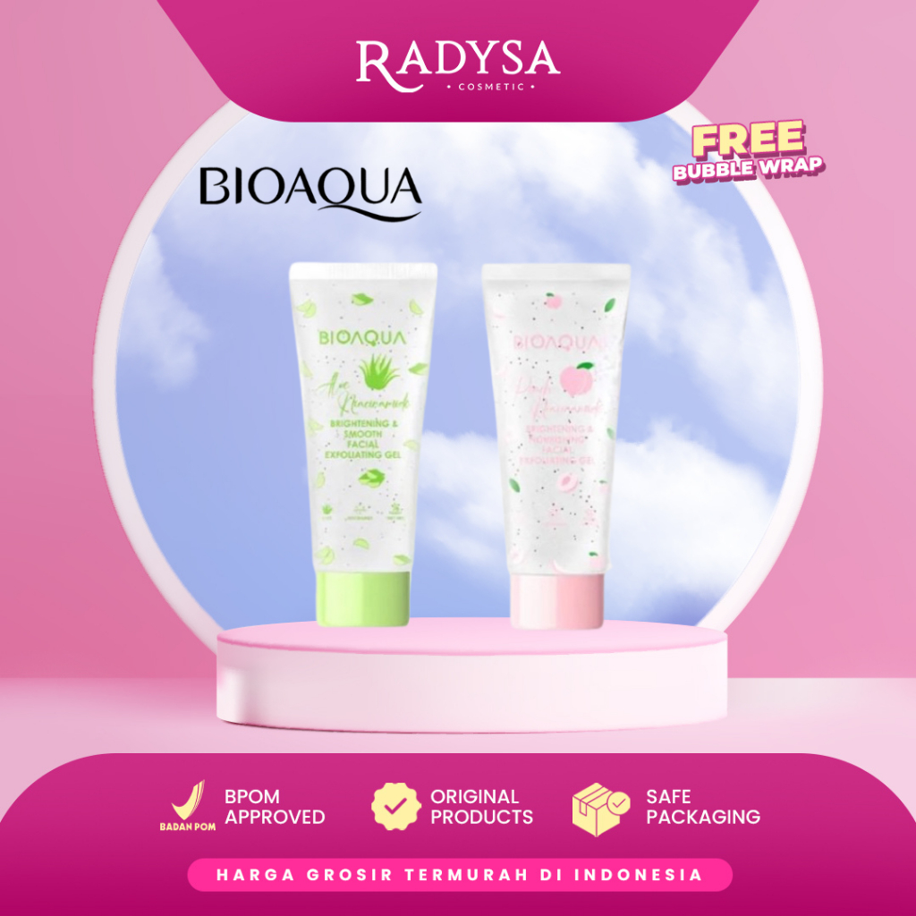 𝐑𝐀𝐃𝐘𝐒𝐀 - BIOAQUA Exfoliating Peeling Gel 100gr ( Scrub Wajah )