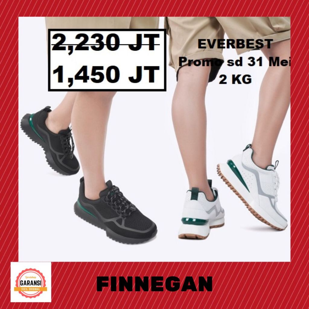 Sepatu sneakers EVERBEST PRIA men man seri FINNEGAN ORI 100%