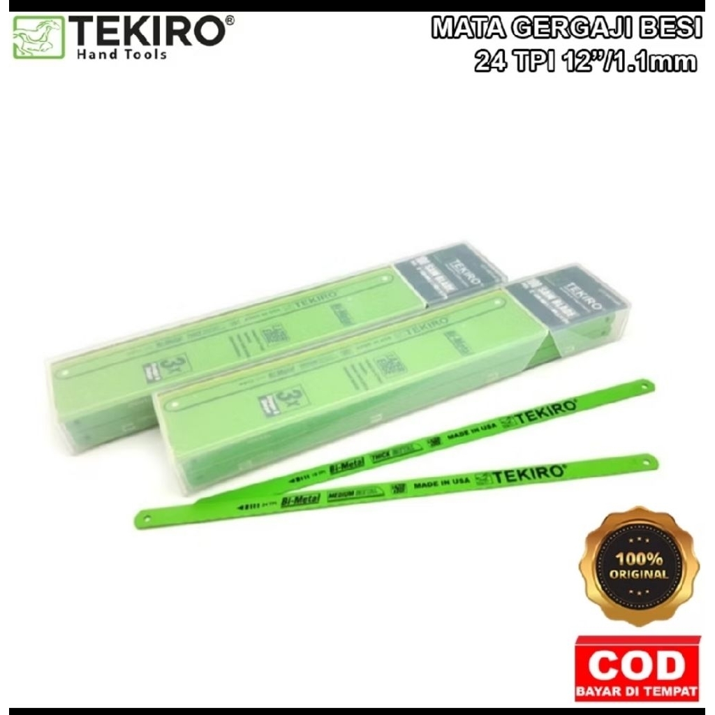 TEKIRO MATA GERGAJI BESI 18 TPI 12 INCH / mata gergaji besi