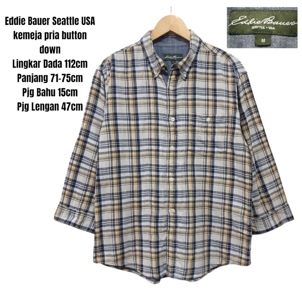 Eddie Bauer kemeja pria button down