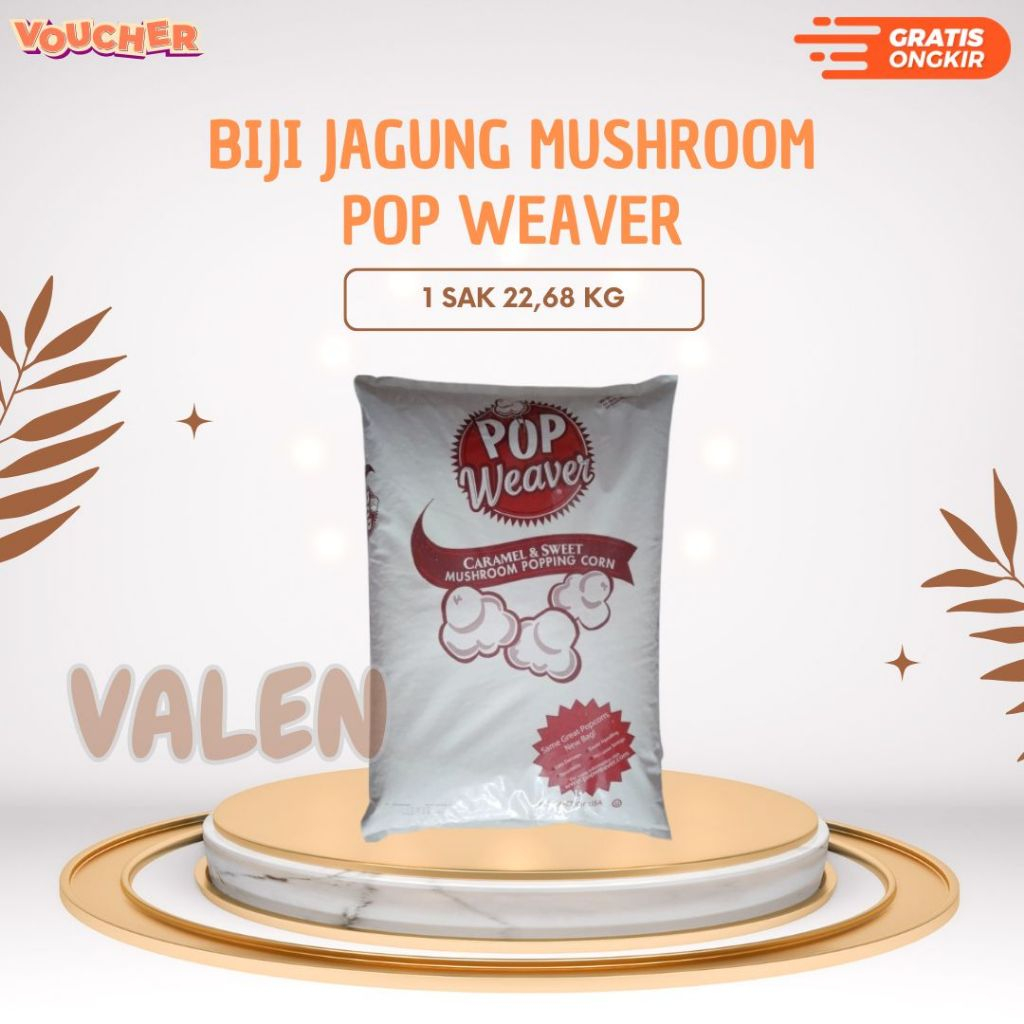 

Biji Jagung Mushroom Pop Weaver Import USA / 1 Sak 22,68 Kg / Halal
