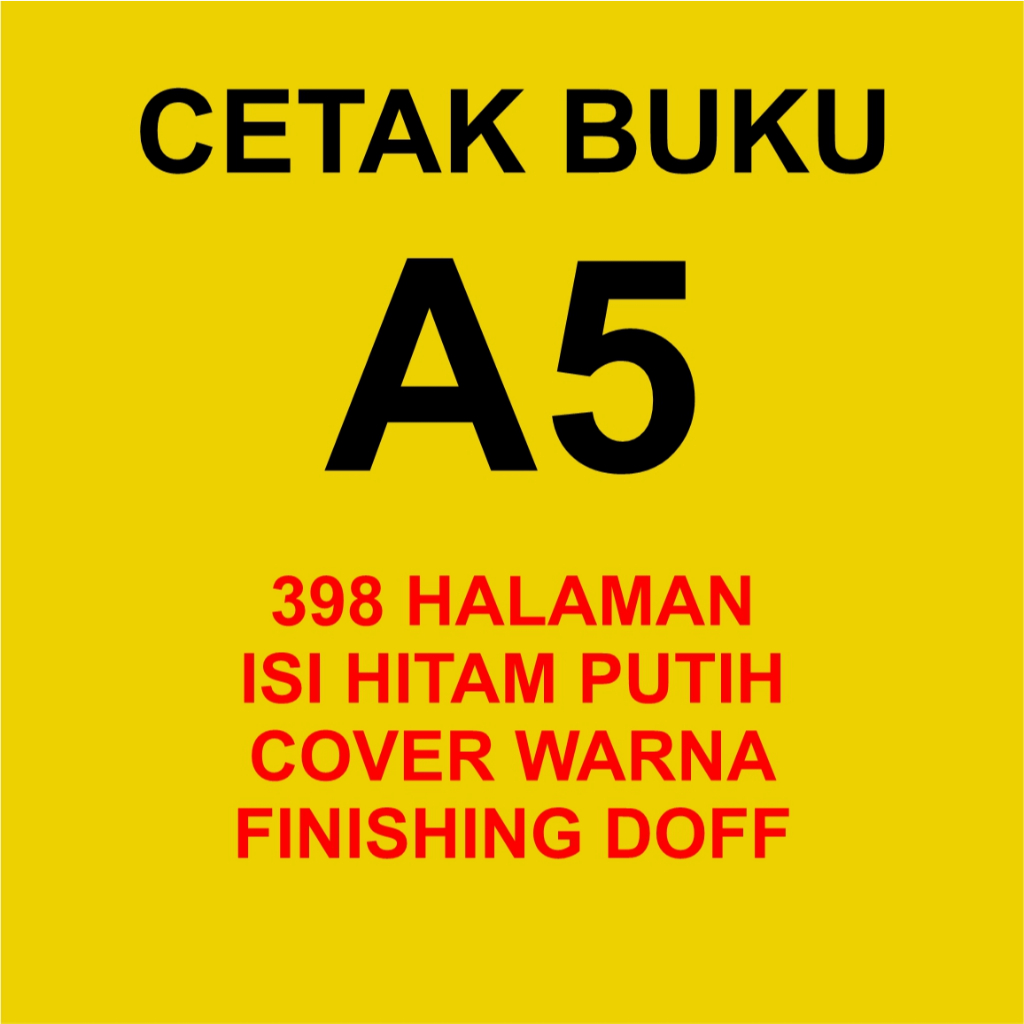 

CETAK BUKU A5 398 HALAMAN DOFF